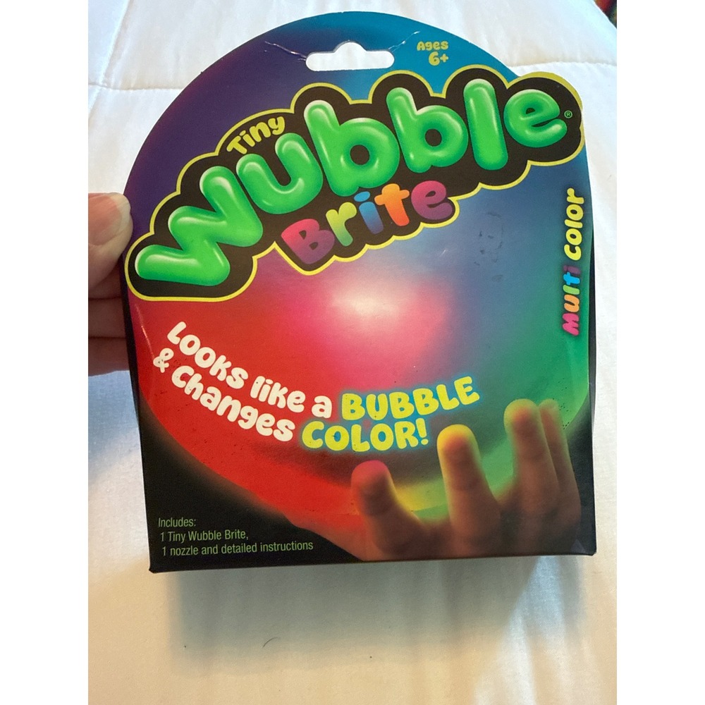 Tiny Wubble Brite Multi Color Light Up Bubble Ball Toy NSI 72365 New